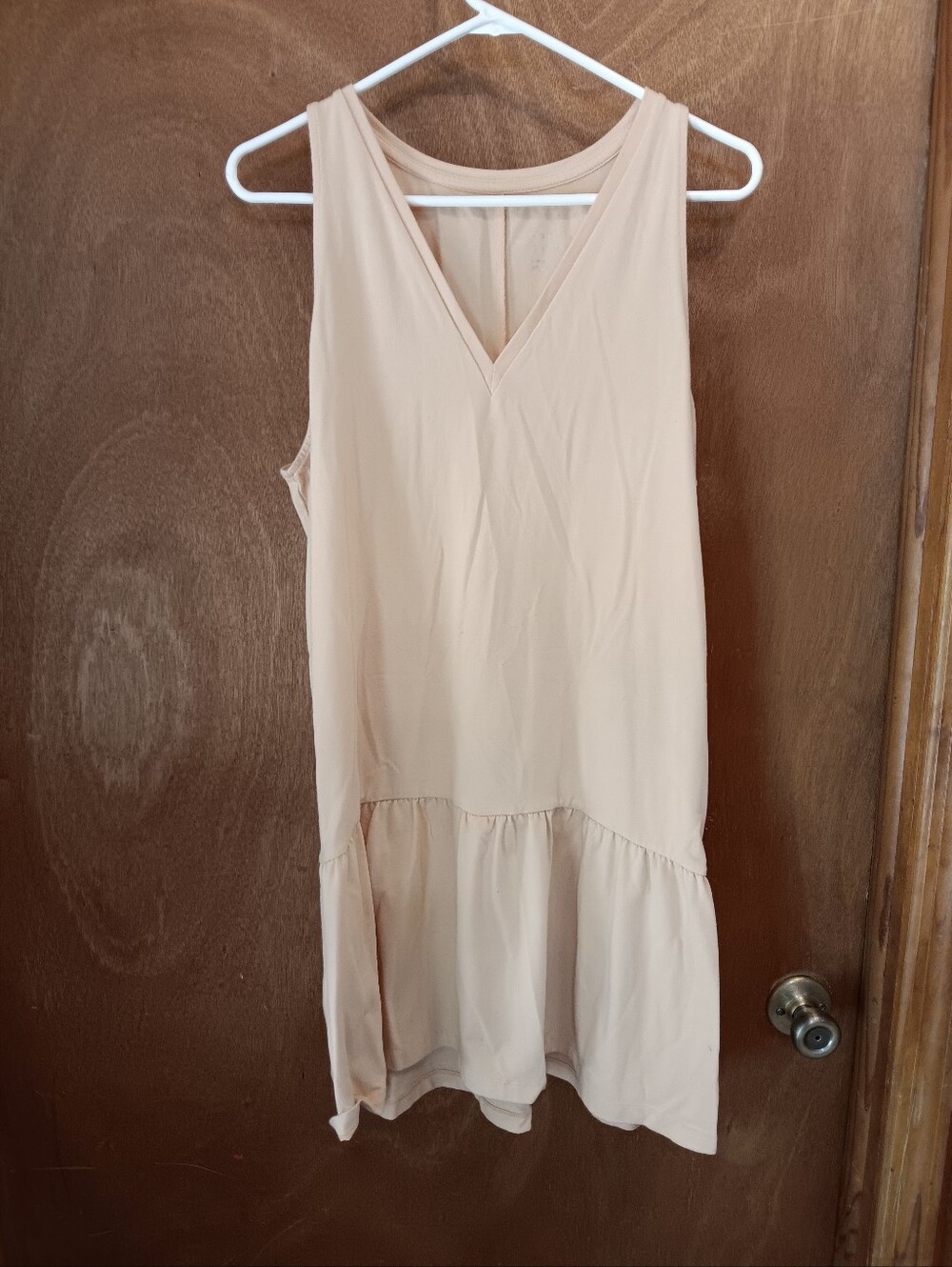 a new day Soft Cream Sleeveless V-Neck Mini Dress